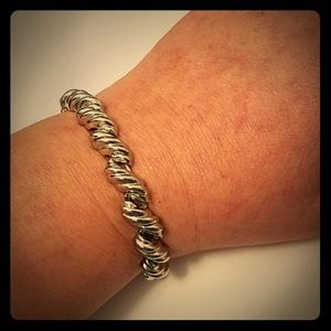 Costume Jewelry Chrome - Colored Twist Bracelet
